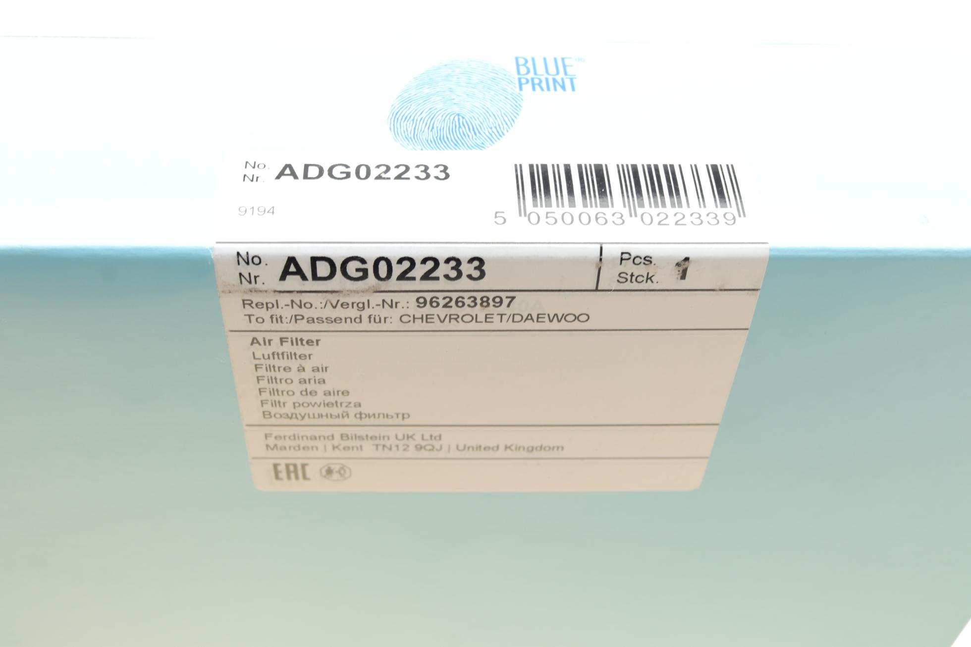 ADG02233 BLUE PRINT